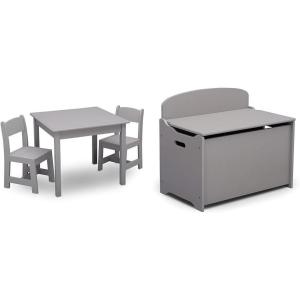 imageDelta Children MySize Table ampamp 2 Chairs Set 2Grey