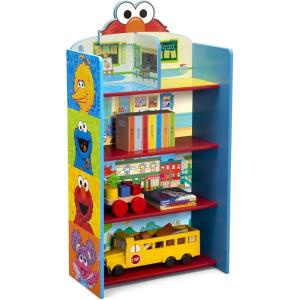 imageDelta Children Wooden Playhouse 4Shelf Bookcase for Kids Minnie MouseSesame Street