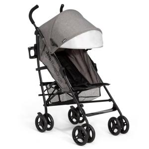 imageJeep PowerGlyde Plus Stroller by Delta Children Lightweight Travel Stroller with Smoothest Ride Aluminum Frame 4Position Recline Extra Large Storage Basket GreyGrey