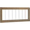 imageDelta Children Sloane 4in1 Acrylic Convertible Crib  Includes Conversion Rails Bianca White wMelted BronzeAcornMatte Black