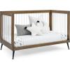 imageDelta Children Sloane 4in1 Acrylic Convertible Crib  Includes Conversion Rails Bianca White wMelted BronzeAcornMatte Black