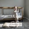 imageDelta Children Sloane 4in1 Acrylic Convertible Crib  Includes Conversion Rails Bianca White wMelted BronzeAcornMatte Black