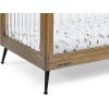 imageDelta Children Sloane 4in1 Acrylic Convertible Crib  Includes Conversion Rails Bianca White wMelted BronzeAcornMatte Black