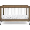 imageDelta Children Sloane 4in1 Acrylic Convertible Crib  Includes Conversion Rails Bianca White wMelted BronzeAcornMatte Black