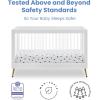 imageDelta Children Sloane 4in1 Acrylic Convertible Crib  Includes Conversion Rails Bianca White wMelted BronzeBianca White WMelted Bronze