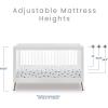 imageDelta Children Sloane 4in1 Acrylic Convertible Crib  Includes Conversion Rails Bianca White wMelted BronzeBianca White WMelted Bronze