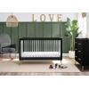 imageDelta Children Sloane 4in1 Acrylic Convertible Crib  Includes Conversion Rails Bianca White wMelted BronzeBlackBronze