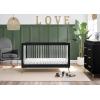 imageDelta Children Sloane 4in1 Acrylic Convertible Crib  Includes Conversion Rails Bianca White wMelted BronzeBlackMelted Bronze