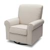 imageDelta Children Avery Upholstered Glider Swivel Rocker Chair Metal SandSand