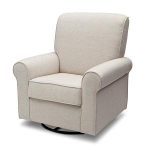 imageDelta Children Avery Upholstered Glider Swivel Rocker Chair Metal SandSand