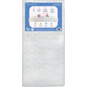 imageDelta Children Twinkle Galaxy Dual Sided Crib and Toddler Mattress  Premium Sustainably Sourced Fiber Core  Waterproof  GREENGUARD Gold Certified NonToxic  7 Year Warranty  Made in USACrib Mattress