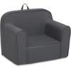 imageDelta Children Personalized Cozee Chair  Customize with Name  Foam Kids Chair for Ages 18 Months and Up SageDark Grey