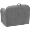 imageDelta Children Personalized Cozee Chair  Customize with Name  Foam Kids Chair for Ages 18 Months and Up SageGrey Mink Velvet
