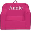imageDelta Children Personalized Cozee Chair  Customize with Name  Foam Kids Chair for Ages 18 Months and Up SageHot Pink