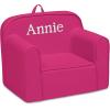 imageDelta Children Personalized Cozee Chair  Customize with Name  Foam Kids Chair for Ages 18 Months and Up SageHot Pink