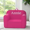 imageDelta Children Personalized Cozee Chair  Customize with Name  Foam Kids Chair for Ages 18 Months and Up SageHot Pink