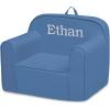 imageDelta Children Personalized Cozee Chair  Customize with Name  Foam Kids Chair for Ages 18 Months and Up SageIndigo
