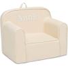 imageDelta Children Personalized Cozee Chair  Customize with Name  Foam Kids Chair for Ages 18 Months and Up SageOatmeal