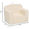 imageDelta Children Personalized Cozee Chair  Customize with Name  Foam Kids Chair for Ages 18 Months and Up SageOatmeal
