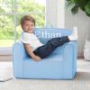 imageDelta Children Personalized Cozee Chair  Customize with Name  Foam Kids Chair for Ages 18 Months and Up SagePowder Blue