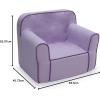 imageDelta Children Personalized Cozee Chair  Customize with Name  Foam Kids Chair for Ages 18 Months and Up SagePurple