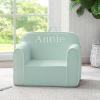 imageDelta Children Personalized Cozee Chair  Customize with Name  Foam Kids Chair for Ages 18 Months and Up SageSage