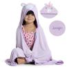 imageDelta Children Personalized Kids Hooded Bath Towel with Pockets  Super Soft and Absorbent Great Gift for Boys and Girls Tan DogLight Purple Unicorn
