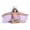 imageDelta Children Personalized Kids Hooded Bath Towel with Pockets  Super Soft and Absorbent Great Gift for Boys and Girls Tan DogLight Purple Unicorn