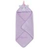 imageDelta Children Personalized Kids Hooded Bath Towel with Pockets  Super Soft and Absorbent Great Gift for Boys and Girls Tan DogLight Purple Unicorn