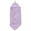 imageDelta Children Personalized Kids Hooded Bath Towel with Pockets  Super Soft and Absorbent Great Gift for Boys and Girls Tan DogLight Purple Unicorn