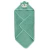 imageDelta Children Personalized Kids Hooded Bath Towel with Pockets  Super Soft and Absorbent Great Gift for Boys and Girls Tan DogLight Teal Owl