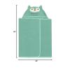 imageDelta Children Personalized Kids Hooded Bath Towel with Pockets  Super Soft and Absorbent Great Gift for Boys and Girls Tan DogLight Teal Owl