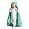 imageDelta Children Personalized Kids Hooded Bath Towel with Pockets  Super Soft and Absorbent Great Gift for Boys and Girls Tan DogLight Teal Owl