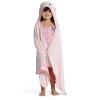 imageDelta Children Personalized Kids Hooded Bath Towel with Pockets  Super Soft and Absorbent Great Gift for Boys and Girls Tan DogPink Cat