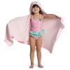 imageDelta Children Personalized Kids Hooded Bath Towel with Pockets  Super Soft and Absorbent Great Gift for Boys and Girls Tan DogPink Cat
