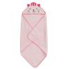imageDelta Children Personalized Kids Hooded Bath Towel with Pockets  Super Soft and Absorbent Great Gift for Boys and Girls Tan DogPink Cat