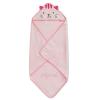 imageDelta Children Personalized Kids Hooded Bath Towel with Pockets  Super Soft and Absorbent Great Gift for Boys and Girls Tan DogPink Cat
