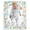 imageDelta Children Personalized Milestone Baby Blanket  Monthly Blanket for Pictures  Photo Blanket for Newborns FloralFloral