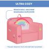 imageDelta Children Personalized Mix ampamp Match Cozee Kids Chair with Interchangeable Patches RainbowRainbow