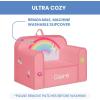 imageDelta Children Personalized Mix ampamp Match Cozee Kids Chair with Interchangeable Patches RainbowRainbow
