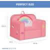 imageDelta Children Personalized Mix ampamp Match Cozee Kids Chair with Interchangeable Patches RainbowRainbow