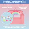 imageDelta Children Personalized Mix ampamp Match Cozee Kids Chair with Interchangeable Patches RainbowRainbow