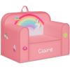 imageDelta Children Personalized Mix ampamp Match Cozee Kids Chair with Interchangeable Patches RainbowRainbow