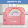 imageDelta Children Personalized Mix ampamp Match Cozee Kids Chair with Interchangeable Patches RainbowRainbow