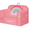 imageDelta Children Personalized Mix ampamp Match Cozee Kids Chair with Interchangeable Patches RainbowRainbow