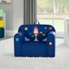 imageDelta Children Personalized Mix ampamp Match Cozee Kids Chair with Interchangeable Patches RainbowSpace