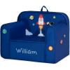 imageDelta Children Personalized Mix ampamp Match Cozee Kids Chair with Interchangeable Patches RainbowSpace
