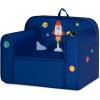 imageDelta Children Personalized Mix ampamp Match Cozee Kids Chair with Interchangeable Patches RainbowSpace