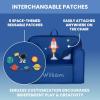 imageDelta Children Personalized Mix ampamp Match Cozee Kids Chair with Interchangeable Patches RainbowSpace