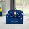imageDelta Children Personalized Mix ampamp Match Cozee Kids Chair with Interchangeable Patches RainbowSpace